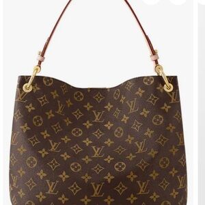 Louis Vuitton Brown and Gold Monogram Shoulder Bag